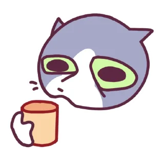 Telegram sticker 🫠 Cat Motions 2 (by @taneffe) without text