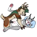 Telegram sticker 🍌 Furry animations 1 NSFW