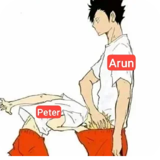 Video sticker 🤔 ARUN+PETER=PETE