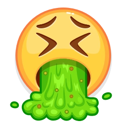 Telegram sticker 🤮 Crazy stickers By @Artemioriginal