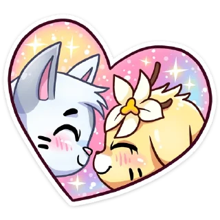 Sticker #️⃣ Бисквит и Ванилька