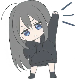 Telegram sticker 😣 Тихая девушка @Nyasticks