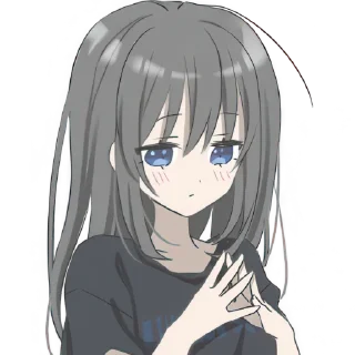 Telegram sticker 😶 Тихая девушка @Nyasticks