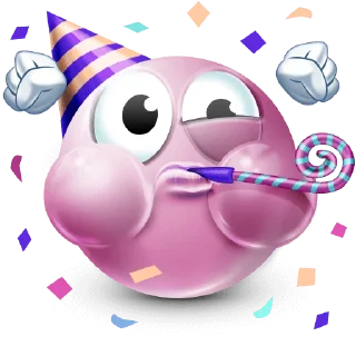 Telegram sticker 🎉 розовые эмоджи @nmhlp