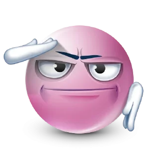 Telegram sticker 🫡 розовые эмоджи @nmhlp