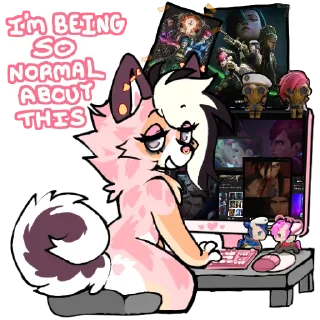Telegram sticker 🖥️ bratblush pack by swigmama