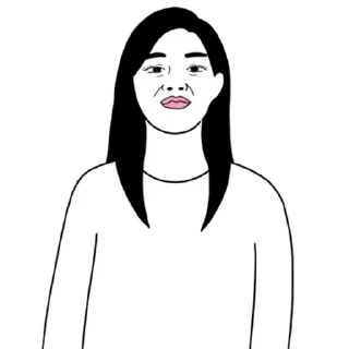 Телеграм стикер 💬 욕 잘하는 언니 을시년스러운 여자 By @KakaoEmoticon