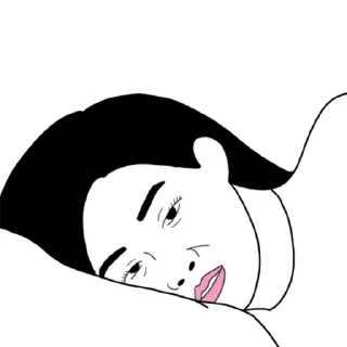 Телеграм стикер 💬 욕 잘하는 언니 을시년스러운 여자 By @KakaoEmoticon
