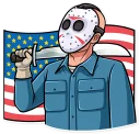Sticker 🇺🇸 Jason Voorhees