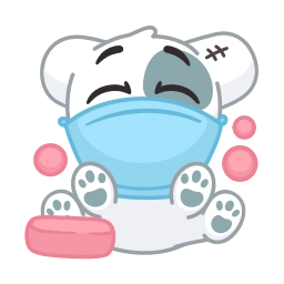 Telegram sticker 😷 Спотти by @offstikbot