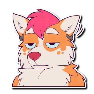 Sticker 😐 That Fink Husky