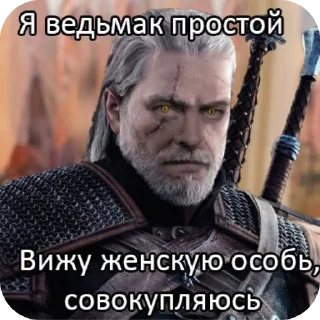 Telegram sticker 😎 WitcherBHSP Часть 1 @xBHSPx