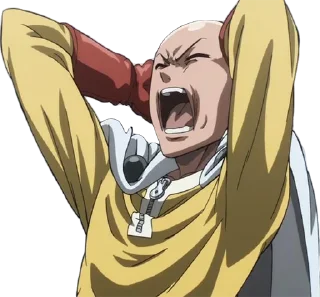 Telegram sticker 🥵 One punch man!