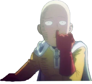 Telegram sticker 😶 One punch man!