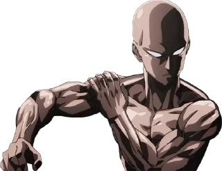 Telegram sticker 💪 One punch man!