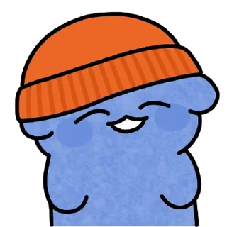 Sticker 💬 칠칠맞은 파란댕댕이! By @KakaoEmoticon