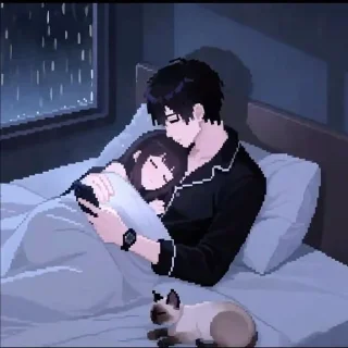 Telegram sticker 😴 ANIME HUG