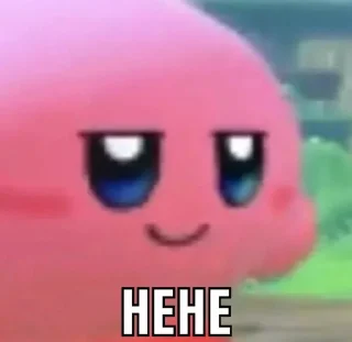 Telegram sticker 😏 Kirby