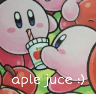 Telegram sticker 🍎 Kirby