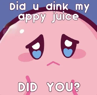 Telegram sticker 🍏 Kirby