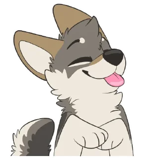 Telegram sticker ☺️ Wolf Stickers by Pulex