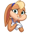 Telegram sticker 🥺 Lola Bunny