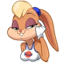 Telegram sticker 😏 Lola Bunny