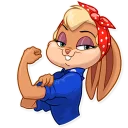 Telegram sticker 💪 Lola Bunny