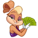 Telegram sticker 🤑 Lola Bunny