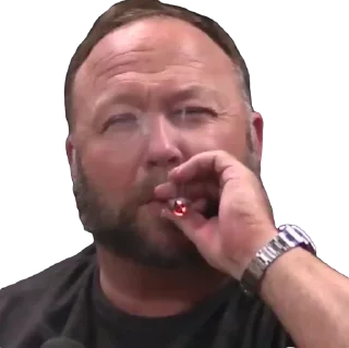 Telegram stiker 😮‍💨 BASED ALEX JONES
