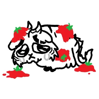 Telegram stiker 😢 Moondan Surella (by @NormalFurryFighter)