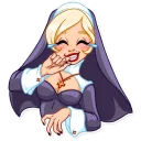 Video sticker 😂 Naughty Nun