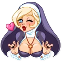 Video sticker 😘 Naughty Nun