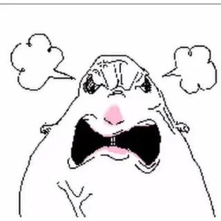 Telegram sticker 😡 хамстер