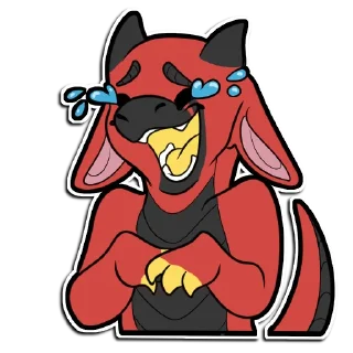 Telegram sticker 😂 Kobold Rider