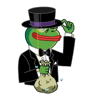 Sticker 🎩 RarePepeBag.com $Bag Bagholder Token