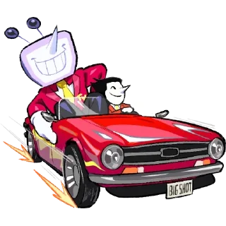 Telegram sticker 🚘 Spamton&Tenna's TV Time by @lillayfranvent