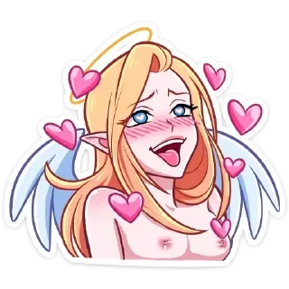 Video sticker 🔞 @fukkscarfacee angel/demon hentai