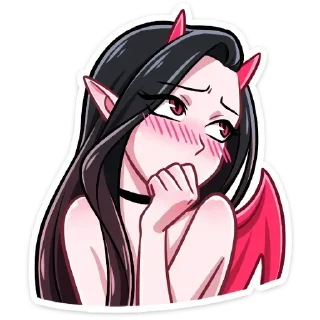 Telegram sticker 🔞 @fukkscarfacee angel/demon hentai