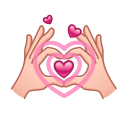 Sticker 🫶 TG official adaptive emoji @xkysluv