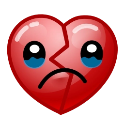 Sticker 💔 TG official adaptive emoji @xkysluv