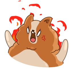 Telegram sticker 🤬 Hamster Bernard
