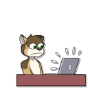 Sticker 😐 Schmozy (by @ReynGoldfur)