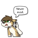 Telegram sticker 😞 Schmozy (by @ReynGoldfur)
