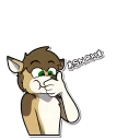 Telegram sticker 😁 Schmozy (by @ReynGoldfur)