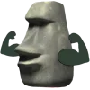 Sticker 🤩 @becoaum Moai🗿