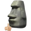 Sticker 🤩 @becoaum Moai🗿