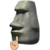 Sticker 🤩 @becoaum Moai🗿