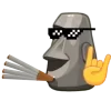 Sticker 🗿 @becoaum Moai🗿