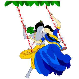 Telegram sticker 💑 Lord Krishna